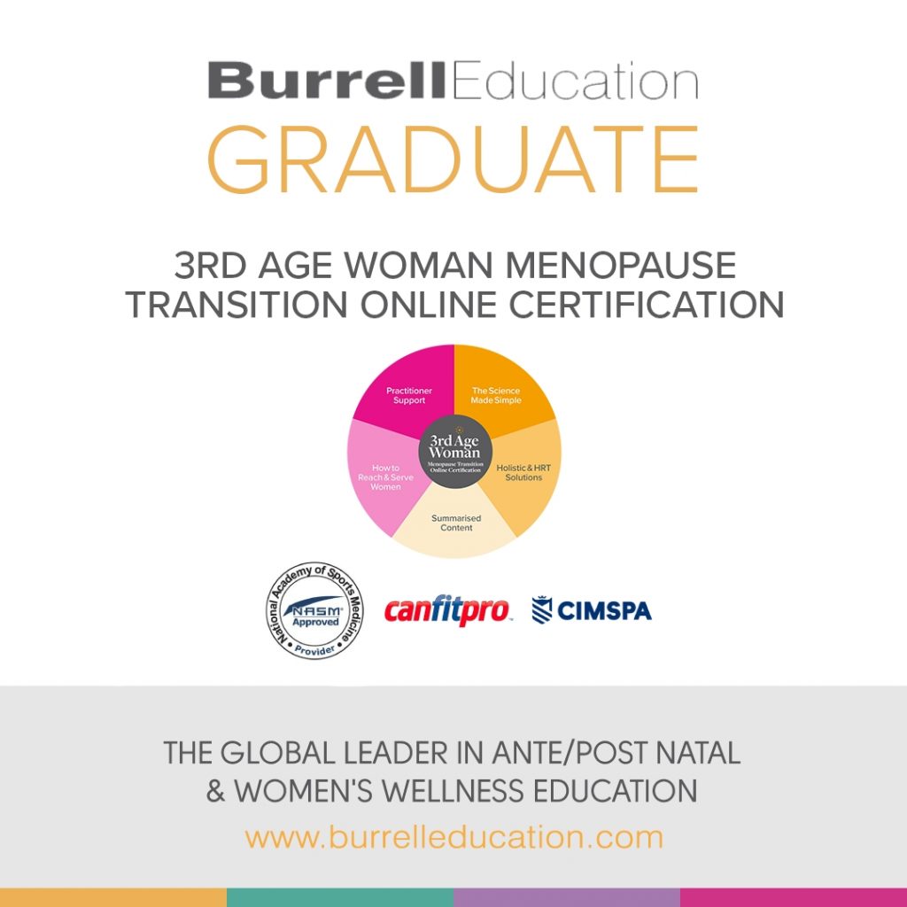 burrell education graduate - 3rd age woman menopause transition online certification